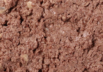 Cat food background and texture, chicken and turkey