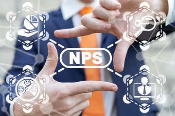 NPS Net Promoter Score Business Education Technology Data Accounting Concept.