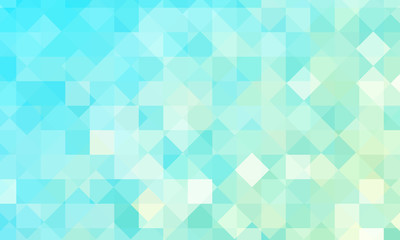Obraz premium Wallpaper of blue and white squares, rhombuses. Abstract painting. Vector illustration.