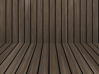 Wood texture background pattern. Dark hardwood planks surface of wooden board floor wall fence. Abstract timber decorative illustration.