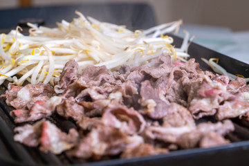 meat on grill