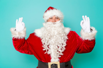 Santa showing OK sign
