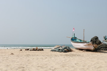 boat on the beach