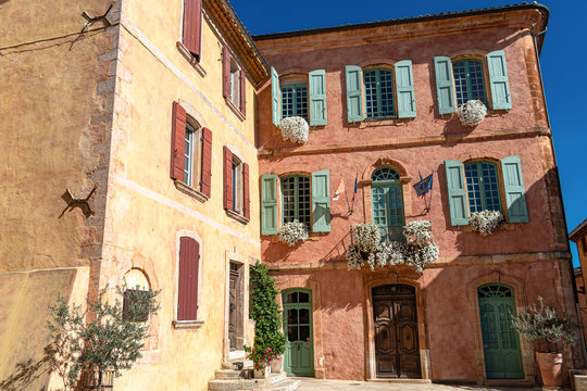 Typical French Provence house in village