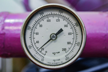 A typical measuring metre is connected to a tube.