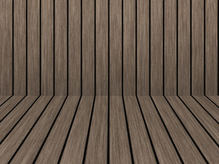 Wood texture background pattern. Dark hardwood planks surface of wooden board floor wall fence. Abstract timber decorative illustration.