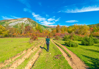 National Park of Abruzzo, Lazio and Molise (Italy) - The autumn with foliage in the italian...