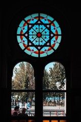 stained glass window