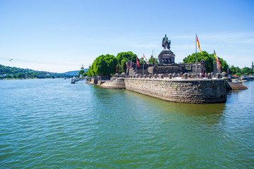 Kaiser Wilhelm Denkmal am Deutschen Eck in Koblenz
