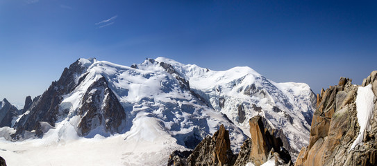 Fototapeta na wymiar Mont Blanc Panorama