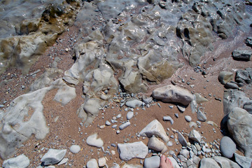 A series of photographs - ancient stone formations. Here I see the sculptured face of a small dragon. I couldn't resist putting a small trace of myself in the frame. Byala resort , Bulgaria.