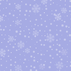 Snow pattern. Vector illustration. Falling snow.