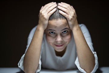 portrait of a beautiful young girl