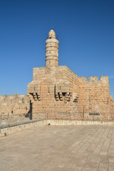 Jerusalem, Tower of David in the Old City.