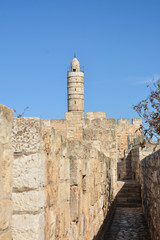 Fototapeta na wymiar Jerusalem, Tower of David in the Old City.