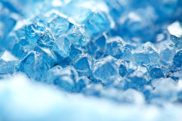 Blue crystals. Cool Background for winter projects. Ice Background