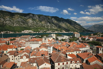 Naklejka na ściany i meble Old city of Kotor in Montenegro