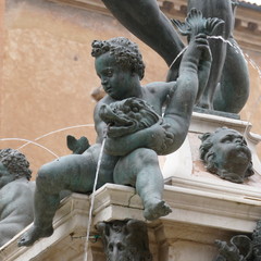 Fototapeta na wymiar Fontana del Nettuno. Bologna. Nord Italia