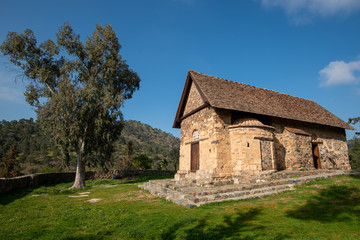 Fototapeta na wymiar Greek orthodox church of Asinou, Cyprus