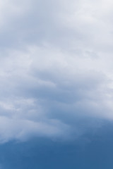 Rain storm clouds before the storm in the middle of summer