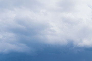 Rain storm clouds before the storm in the middle of summer