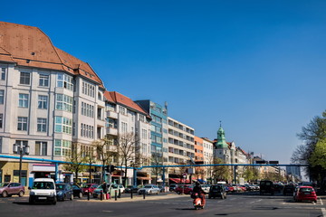 Naklejka premium kaiserdamm in berlin charlottenburg, deutschland