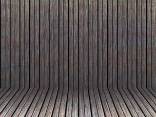 Wood texture background pattern. Dark hardwood planks surface of wooden board floor wall fence. Abstract timber decorative illustration.