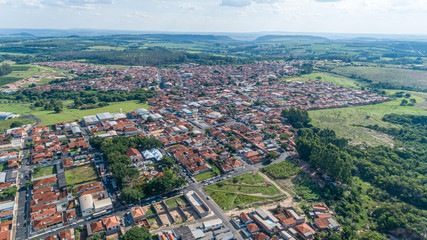 Aerial view of Cajuru city, São Paulo / Brazil.