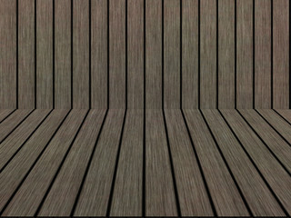 Wood texture background pattern. Dark hardwood planks surface of wooden board floor wall fence. Abstract timber decorative illustration.