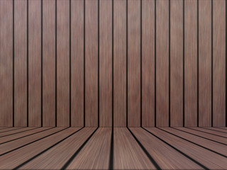 Wood texture background pattern. Dark hardwood planks surface of wooden board floor wall fence. Abstract timber decorative illustration.