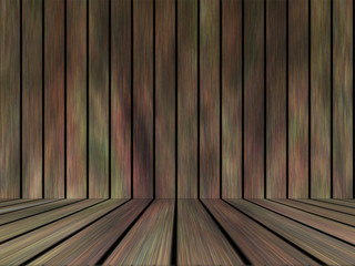 Wood texture background pattern. Dark hardwood planks surface of wooden board floor wall fence. Abstract timber decorative illustration.