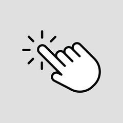 Touch vector icon. Illustration isolated for graphic and web design.