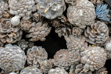 cones close up, isolated on black