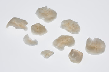 ceramic tabs on a white background
