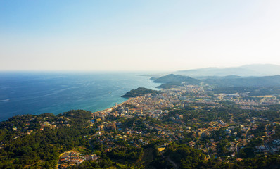 Panoramic photo of Llored de Mar Costa Brava Spain