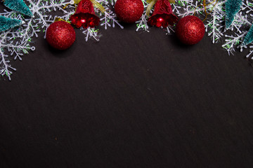 Decorative Christmas isolated on dark background