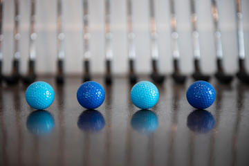 Mini Golf Balls and Clubs