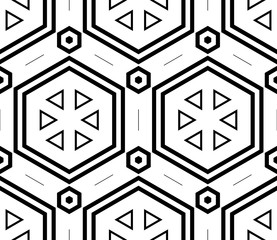 Abstract thin line seamless pattern. Linear ornamental geometric background. Wrapping paper. Vector illustration.          