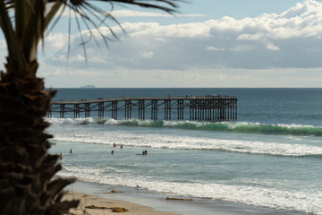beach and bridge
