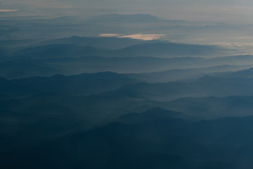 aerial view of mountains