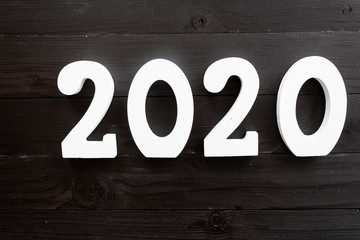2020 number written in white