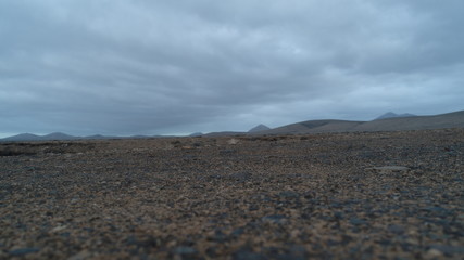 Volcanic geology on the Canary coast