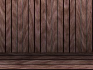 Wood texture background pattern. Dark hardwood planks surface of wooden board floor wall fence. Abstract timber decorative illustration.