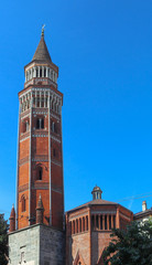 Fototapeta na wymiar San Gottardo Bell Tower in Milan