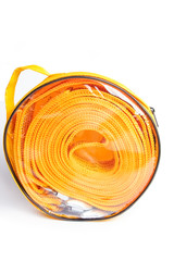 rope tow rope for cars on a white background