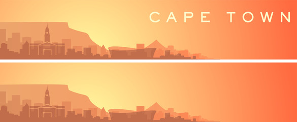 Obraz premium Kapsztad Piękny Skyline Banner Scenery