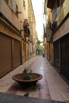 Lane In Centre Of Inca, Mallorca, Spain