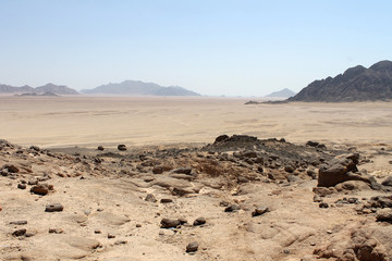Fototapeta na wymiar desert in jordan travel no people