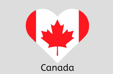 Fototapeta na wymiar Canadian flag icon, Canada country flag vector illustration