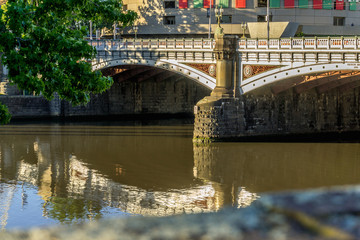 Princes Bridge over Yarra River in Melbourne, Australia